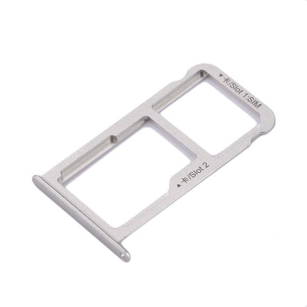 For Huawei nova Dual SIM Card Tray & Micro SD Card Tray Silver-garmade.com