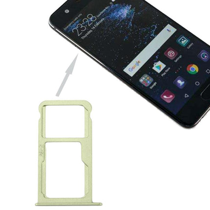 For Huawei P10 Dual SIM Card Tray & Micro SD Card Tray Green-garmade.com