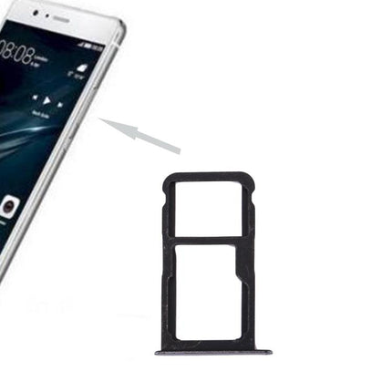 For Huawei P10 Lite Dual SIM Card Tray & Micro SD Card Tray Black-garmade.com