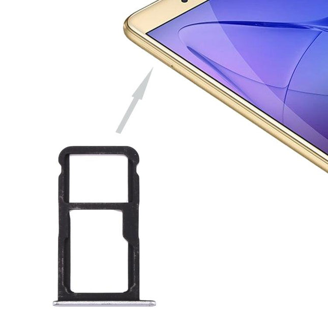 For Huawei Honor 8 Lite / P8 Lite 2017 Dual SIM Card Tray & Micro SD Card Tray White-garmade.com