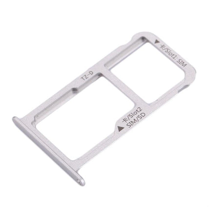 For Huawei Mate 9 Dual SIM Card Tray & Micro SD Card Tray Silver-garmade.com
