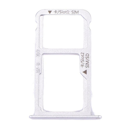 For Huawei Mate 9 Dual SIM Card Tray & Micro SD Card Tray White-garmade.com