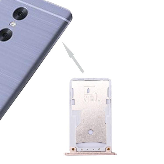 For Xiaomi Redmi Pro SIM & SIM / TF Card Tray Gold-garmade.com