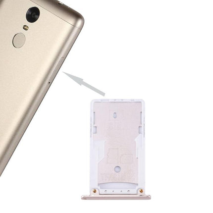 For Xiaomi Redmi Note 3 (Qualcomm Version) SIM & SIM / TF Card Tray Gold-garmade.com