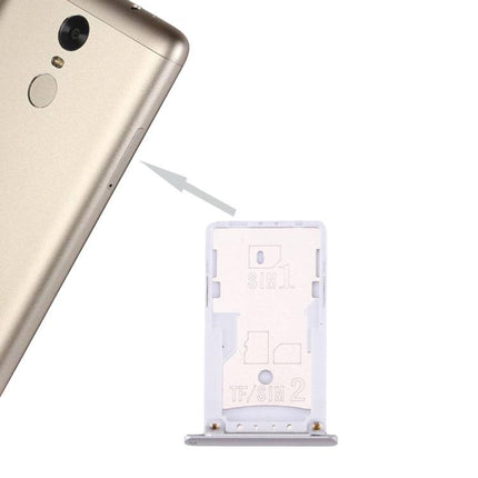 For Xiaomi Redmi Note 3 (Qualcomm Version) SIM & SIM / TF Card Tray Silver-garmade.com