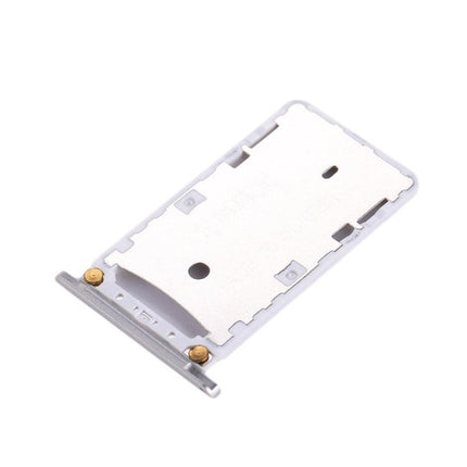 For Xiaomi Redmi Note 3 (Qualcomm Version) SIM & SIM / TF Card Tray Silver-garmade.com