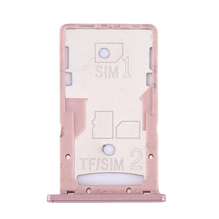 For Xiaomi Redmi 4A SIM & SIM / TF Card Tray Rose Gold-garmade.com