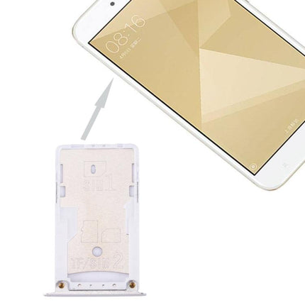 For Xiaomi Redmi 4X SIM & SIM / TF Card Tray Silver-garmade.com