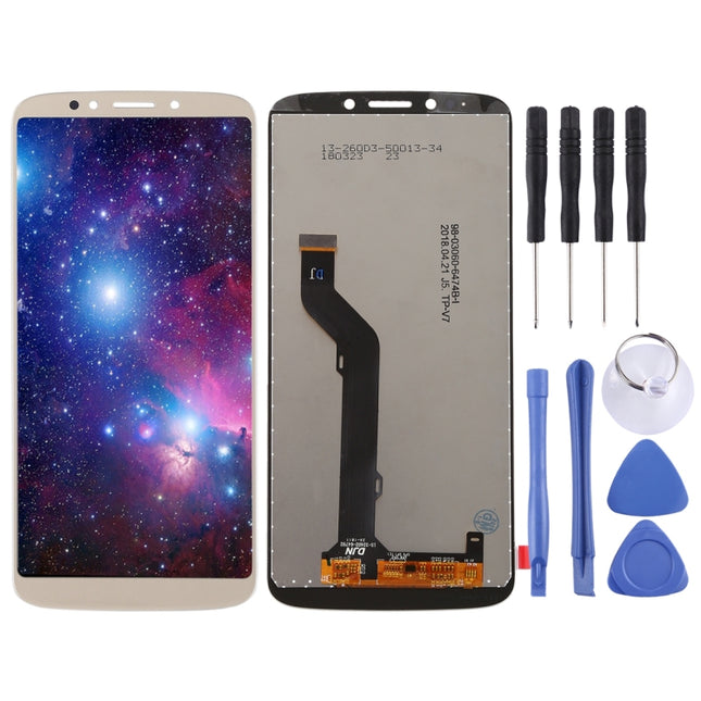 LCD Screen and Digitizer Full Assembly for Motorola Moto E5 Plus(Gold)-garmade.com
