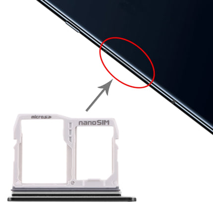 SIM Card Tray + Micro SD Card Tray for LG V40 ThinQ (Black)-garmade.com