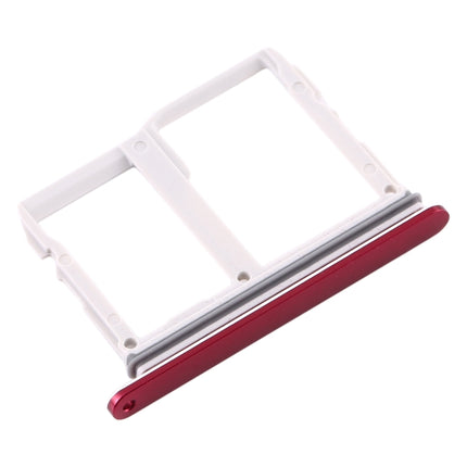 SIM Card Tray + Micro SD Card Tray for LG V40 ThinQ (Red)-garmade.com