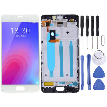 LCD Screen and Digitizer Full Assembly with Frame for Meizu M6 M711H M711Q(White)-garmade.com