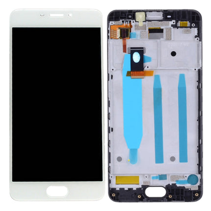 LCD Screen and Digitizer Full Assembly with Frame for Meizu M6 M711H M711Q(White)-garmade.com