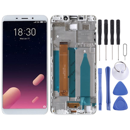 LCD Screen and Digitizer Full Assembly with Frame for Meizu M6s M712H M712Q (White)-garmade.com