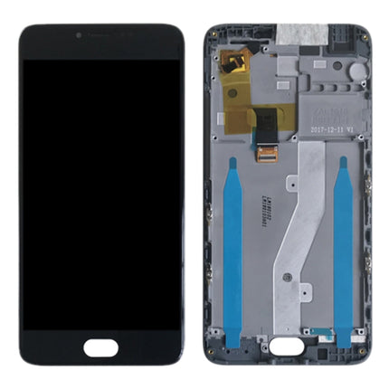 LCD Screen and Digitizer Full Assembly with Frame for Meizu M3 Note (International Version) M681H M681Q(Black)-garmade.com