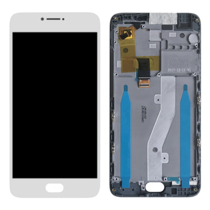 LCD Screen and Digitizer Full Assembly with Frame for Meizu M3 Note (International Version) M681H M681Q(White)-garmade.com