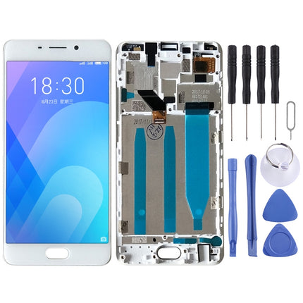LCD Screen and Digitizer Full Assembly with Frame for Meizu M6 Note (White)-garmade.com