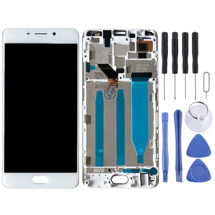 LCD Screen and Digitizer Full Assembly with Frame for Meizu M6 Note (White)-garmade.com