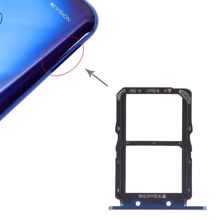 SIM Card Tray + SIM Card Tray for Huawei Honor View 20 (Honor V20) (Blue)-garmade.com
