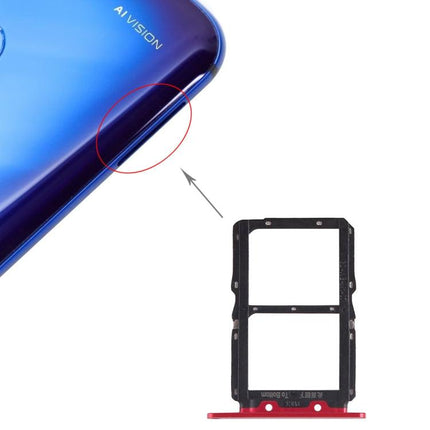 SIM Card Tray + SIM Card Tray for Huawei Honor View 20 (Honor V20) (Red)-garmade.com