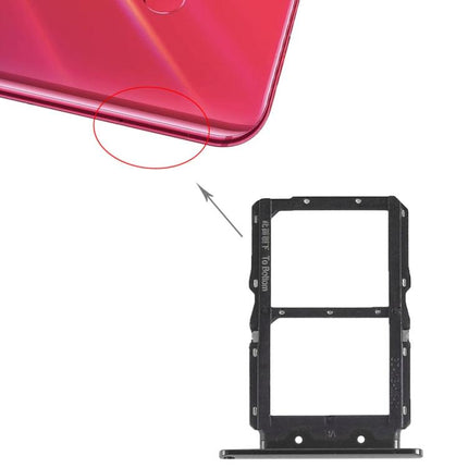 SIM Card Tray + SIM Card Tray for Huawei Nova 4 (Black)-garmade.com