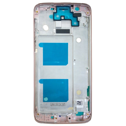 Front Housing LCD Frame Bezel for Motorola Moto G6 (Rose Gold)-garmade.com