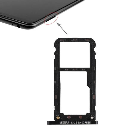 SIM Card Tray for Xiaomi Mi Max 3 Black-garmade.com
