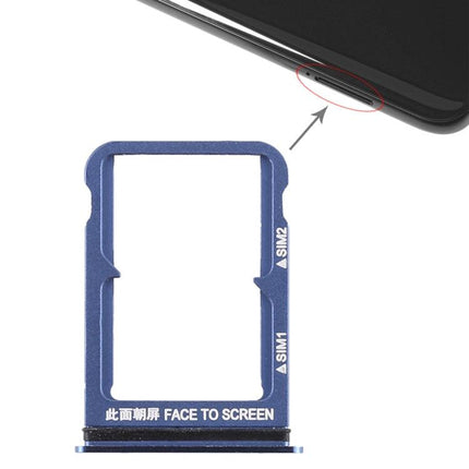 Double SIM Card Tray for Xiaomi Mi 8 Blue-garmade.com