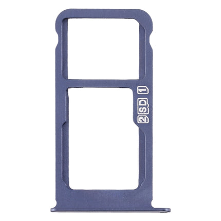 SIM Card Tray + SIM Card Tray / Micro SD Card Tray for Nokia X6 (2018) / TA-1099 / 6.1 Plus (Blue)-garmade.com