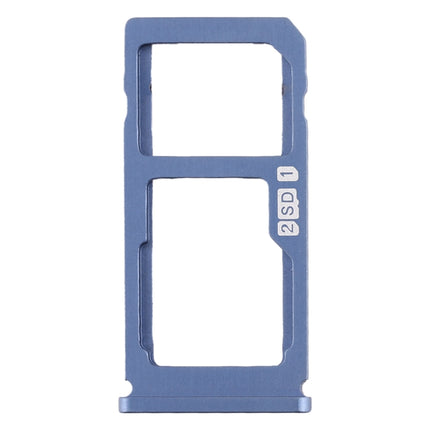 SIM Card Tray + SIM Card Tray / Micro SD Card Tray for Nokia 8 / N8 TA-1012 TA-1004 TA-1052 (Blue)-garmade.com