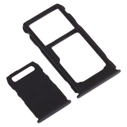 SIM Card Tray + SIM Card Tray + Micro SD Card Tray for Nokia 3.1 Plus (Black)-garmade.com