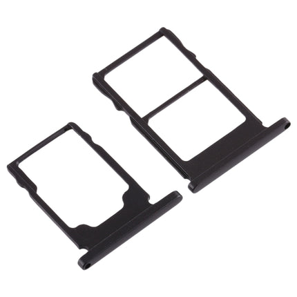 SIM Card Tray + SIM Card Tray + Micro SD Card Tray for Nokia 5.1 TA-1075 (Black)-garmade.com