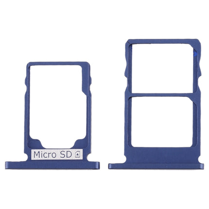 SIM Card Tray + SIM Card Tray + Micro SD Card Tray for Nokia 5.1 TA-1075 (Blue)-garmade.com