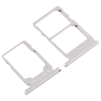 SIM Card Tray + SIM Card Tray + Micro SD Card Tray for Nokia 5.1 TA-1075 (White)-garmade.com