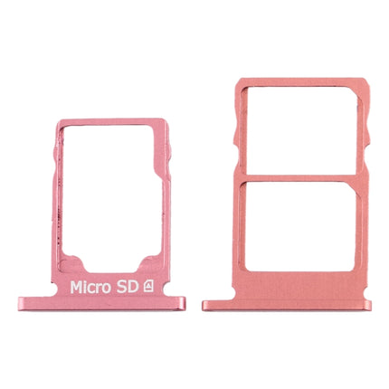 SIM Card Tray + SIM Card Tray + Micro SD Card Tray for Nokia 5.1 TA-1075 (Purplish Red)-garmade.com