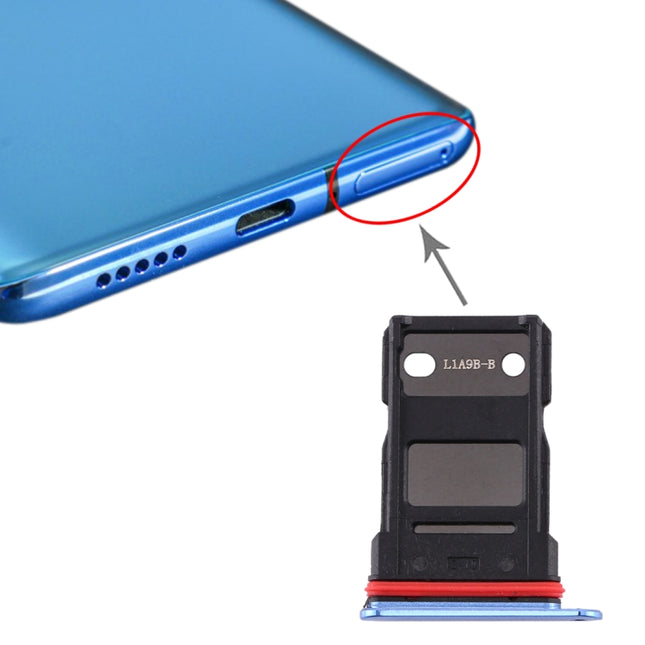 Single SIM Card Tray for OnePlus 7T (Blue)-garmade.com