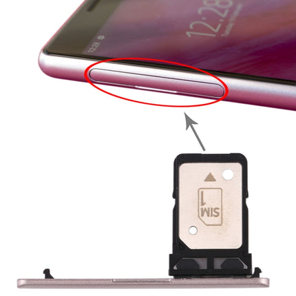 Replacement Single SIM Card Tray for Sony Xperia 10 (Pink)-garmade.com
