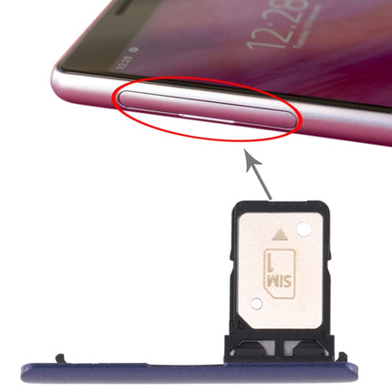Replacement Single SIM Card Tray for Sony Xperia 10 (Blue)-garmade.com
