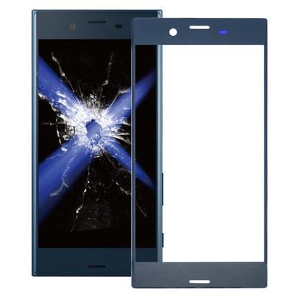 Front Screen Outer Glass Lens for Sony Xperia XZ(Blue)-garmade.com
