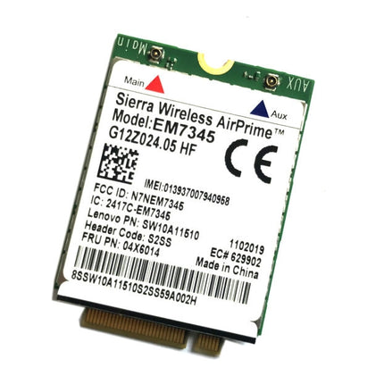 EM7345 4G Module NGFF M.2 WWAN Card 04 x 6014 4G LTE / HSPA + 42Mbps Card for Lenovo IBM / ThinkPad T450 / X240-garmade.com