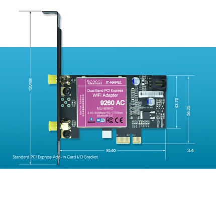 9260NGW Brand New for Intel Dual Band Wireless-AC 9260AC Bluetooth 5.0 5G 1730Mbps Wifi Network Card PK 8265 / 7260 / 8260-garmade.com