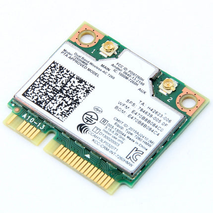 Dual Band Wireless Wifi Card for Intel 7260HMW Mini PCI-E 2.4G / 5Ghz WLAN Bluetooth 4.0 Wifi Card 802.11 ac / a / b / g / n-garmade.com