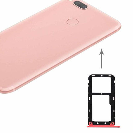 For Xiaomi Mi 5X / A1 SIM & SIM / TF Card Tray Red-garmade.com