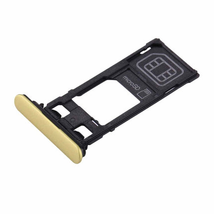SIM & Micro SD Card Tray for Sony Xperia XZs (Single SIM Version) (Gold)-garmade.com