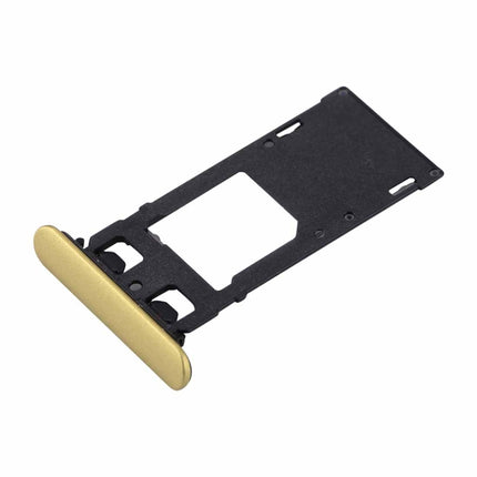 SIM & Micro SD Card Tray for Sony Xperia XZs (Single SIM Version) (Gold)-garmade.com