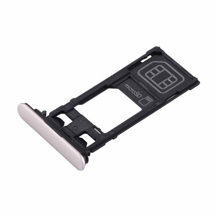 for Sony Xperia XZs (Single SIM Version) SIM & Micro SD Card Tray(Silver)-garmade.com