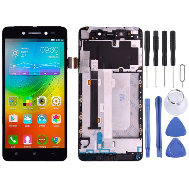 LCD Screen and Digitizer Full Assembly with Frame for Lenovo S90 S90-T S90-U S90-A (Black)-garmade.com