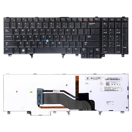 US Version Keyboard with Keyboard Backlight and Pointing for Dell Latitude E6520 E6530 E6540-garmade.com