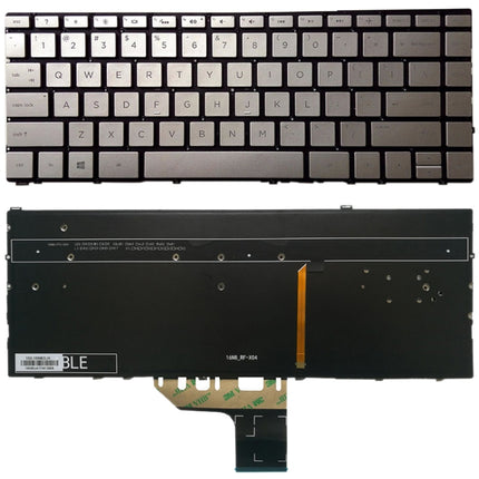 US Version Keyboard with Keyboard Backlight for HP Spectre x360 13-w series 13-w013dx 13-w014dx 13-w023dx 13-w063nr 13-W010CA 13-W020CA (Silver)-garmade.com