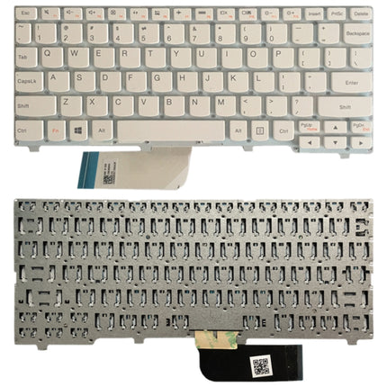 US Version Keyboard for Lenovo ideapad 100S 100S-11IBY(White)-garmade.com